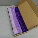 Swpohrat 300 Pieces Shades of Purple Pipe Cleaner Craft Set 3 Assorted Colors,Thick Fuzzy Chenille Stem Pipe Cleaners for DIY Craft Flower Projects Holiday Decorations