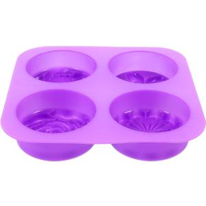 PRETYZOOM Silicone Muffin 6.53X6.53X1.18In Flower Modeling Non-Stick Baking Accessory for Diy Cupcakes Pastry Dessert Easy Heat