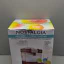 Nostalgia Snow Cone Shaved Ice Machine - Retro Table-Top Slushie Machine Makes 20 Icy Treats - Includes 2 Reusable Plastic Cups & Ice Scoop - Retro Red