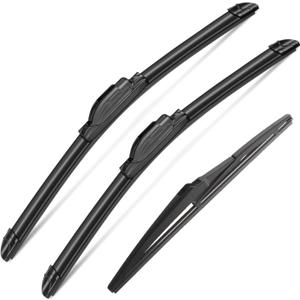 3Pcs Windshield Wiper Blades for Hyundai Tucson 2016-2020 2021,2007-2012 Mazda CX-7, Original Equipment Replacement Windshield Wiper Blades for My Car- 26"/16"/14A" (Pack of 3) J- HOOK