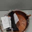 DREAMSOUL Deck Mounted Bird Bath Metal Birdbath Bowl Unheated with Lightweight Detachable, Bird Baths with Adjustable Sturdy Steel Clamp for Deck Railing Balcony Yard Garden Decoration