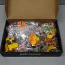 Flowers Sunflower Bouquet Building Set with Lights - 17 Flowers Botanical Collection Artificial Plant Sunflower Building Blocks Art Home Decor Valentines Gifts for Adults Women Girl (1011PCS)