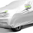 Car Cover, SUV Waterproof Car Covers for Automobiles All Weather Season UV Hail Protection Snowproof Full Car Cover, Outdoor Full Cover Universal Fit SUV Up to 190 (Fit SUV Length 182-191 inch)