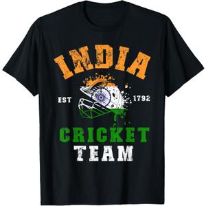 India Cricket Team Sports Jersey Flag Adult Kids Toddler 5T T-Shirt S
