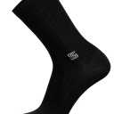 Men's Dress Socks, Novelty Business Socks Gift for Men, 3 Pairs Funny Cotton Crew Funky & Crazy Long Silly Pattern, Size 9-12 (Black)