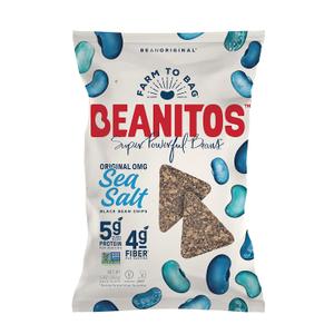 Beanitos Black Bean Chips with Sea Salt, The Healthy, High Protein, Gluten free, and Low Carb Vegan Tortilla Chip Snack, A Lean Bean Protein Machine for Superfood Snacking At Its Best, 5 Ounce (BBD 02-02-2026)