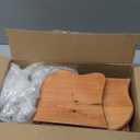 Pinkunn 4 Pcs Floating Shelves for Wall Wooden Live Edge Shelf Wall-Mounted Natural Solid Wood Bedroom Kitchen Storage Living Room Nursery Decor (15.8/11.8/7.9 Inch)