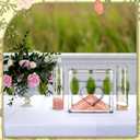 Wedding Unity Sand Kit 12 oz Square Glass Jar Outdoor Wedding Sand Ceremony Always and Forever Souvenir Gift Beige Decorative Keepsake for Blended Family Engagement Bridal Beach Anniversary