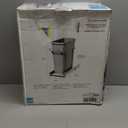 Knape & Vogt RS-PSW9-1-20-P 17 in. H x 8 in. W x D Steel in-Cabinet 20 Qt. Single Platinum Pull Out Trash Can