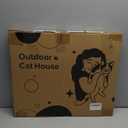 Insulated Heated Cat House Indoor/Outdoor, Weatherproof Cat House with Heated Pad for Winter, Outside Shelter for Feral Cats and Small Dogs (20"x17"x16")