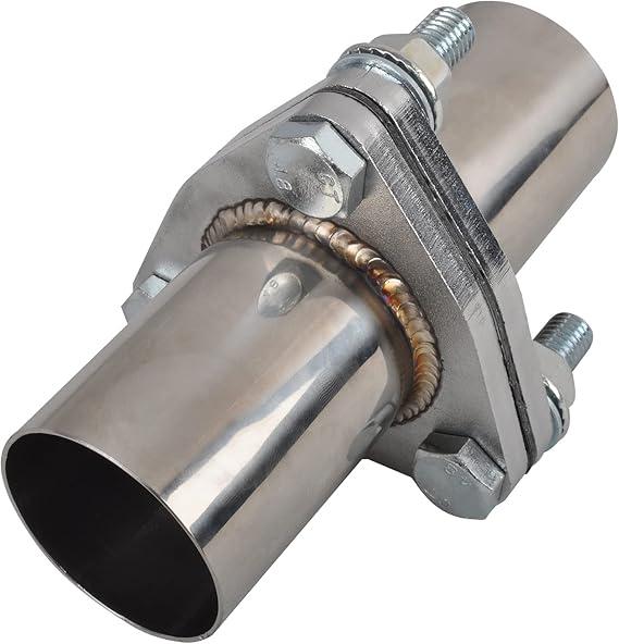 FGJQEFG Exhaust Flange Bolts Quick Fix Repair Pipe Kit w/Gasket & Hardware 2'' Inch OD 3 Bolts T304 Stainless Steel Universal Flange Replacement Kit