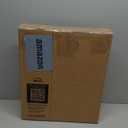 Mayfair Padded Toilet Seat with Chrome Hinges, Soft Vinyl over Wood Core Seat, Made in USA, Round, White (Elongated), 
16.8"L x 15"W