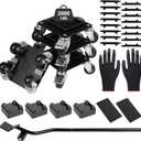 Heavy Duty Furniture Movers with 4 Wheels,Furniture Lift Mover Tool Set with 2000 lbs Load Capacity, Easy Sliders Dolly with Removable Side Guards&Brake, for Moving Appliance,Sofa etc (Black)