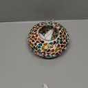 Sunnydaze 6Inch Glass Mosaic Hanging Bird Feeder for Outdoors Fly Through Wild Bird Feeder Confetti Mosaic