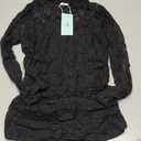 WIHOLL Womens Mesh Sheer Tops Sexy Crew Neck Summer Loose FIt Party Clubwear Shirts, M