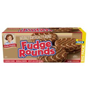 Little Debbie Fudge Rounds Big Pack, 24.1 OZ Box (BB: November 29, 2025)