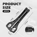 YGDMD 2PCS Car Gap Filler with Storage Slots,Upgrade Version Car Seat Gap Filler Organizer for Keys and Phone Holder,Multi-Purpose No Drop Seat Guard Avoid Items Droping (Black)