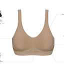 Bali Women's Wireless Bra, Comfort Revolution Wireless Bra for Women, Targeted Shaping, Seamless, Full Coverage (Beige, XL)