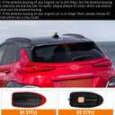 Shark Fin Antenna Cover,Car Roof Antenna Caps Compatible with Hyundai Kona 2018 2019 2020 2021 2022 2023,96210-J9300,Roof Topper Cover Replacement,Glossy Black,1PC,Without Chip