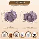 Lollimeow Expandable Large Cat Carrier Backpack, Supports up to 25 lbs