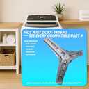 DC97-14369G Washer Drum Flange Shaft Assembly, Spider Arm Tripod Replace DC97-14369D AP5652957 3998432 PS5576476  for Samsung WW22K6800AW WF8814ASA WF106U4SAGD WF1704YPV WF1804YPC