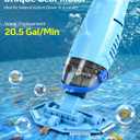 KimPump Cordless Pool Vacuum Cleaner with 4 Filter Bags Up to 20.5 GPM