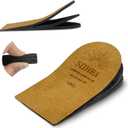 Adjustable Heel Lifts Inserts, 1/8'' Height Increase Insoles for Achilles Tendonitis, Heel Pain, Leg Length Discrepancy, Plantar Fasciitis, Shoe Lifts (Medium)