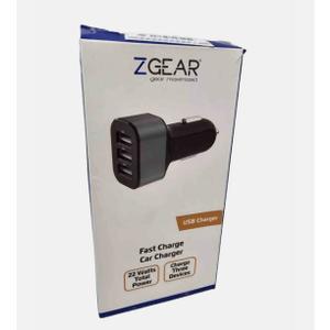 ZGEAR Fast Car Charger - Three USB Ports - 22W