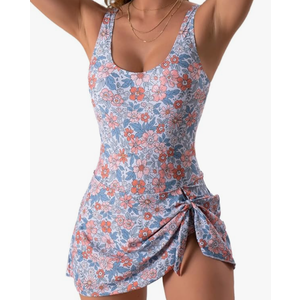 Eomenie One Piece Swimdress Swimsuits for Women Tummy Control Swim Dresses Skirt Bathing Suit, Size 3XL