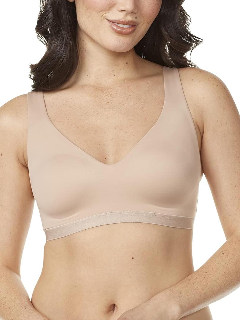 Warner's Women's Cloud 9 Super Soft, Smooth Invisibles Look Wireless Lightly Lined Comfort Bra Rm1041a (Medium)