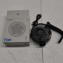 Gaiatop Mini Portable Stroller Fan, Battery Operated Small Clip on Fan, Detachable 3 Speed Rechargeable 360° Rotate Flexible Tripod Cooling Fan for Car Seat Crib Treadmill Travel Black