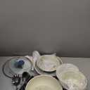 CAROTE 17pcs Pots and Pans Set, Nonstick Cookware Set Detachable Handle, Induction Kitchen Cookware Sets Non Stick with Removable Handle, RV Cookware Set, Oven Safe (Blue)