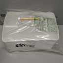 Shower Caddy Portable and Cleaning Caddy Organizer for Bathroom, Kitchen,Toiletries Storage, Caddy organizer with handle, Rust-Resistant, Durable Material(Milky White, 9.36"L7.73"W7.24"H)