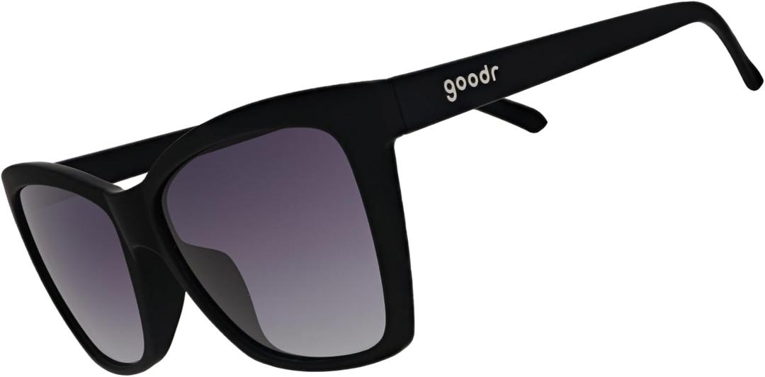Goodr Glam G Polarized Sunglasses Women Medium Fit, Cat-Eye Frames, UV400, Gradient/Mirrored Lenses, No Slip, Multi Styles (New Wave Renegade)