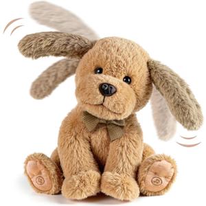 OR OR TU Baby Animated Plush Dog, Interactive Singing Talking Puppy Dog Musical Stuffed Animal Toys, 10