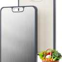 Stainless Steel Cutting Board for Kitchen, Titanium Metal Cutting Board, Dishwasher Safe Double Sided Chopping Board, Large Size 1611