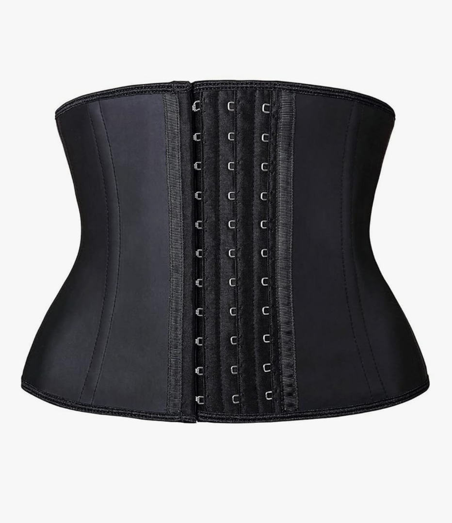 YIANNA Waist Trainer for Women Latex Underbust Waist Cincher Corset Sport Girdle Hourglass Body Shaper Size S
