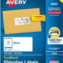Avery Printable Shipping Labels with Sure Feed, 2" x 4" Customizable Stickers, White, 1,000 Blank Mailing Labels, Great for Mailing, Shipping, and More (8463)
