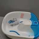 Homedics Bubble Mate Foot Spa, Toe Touch Controlled Foot Bath with Invigorating Bubbles and Splash Proof, Raised Massage Nodes and Removable Pumice Stone