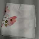 AOYEGO Floral Hand Towel Watercolor Wild Flower Botanical Plant Leaves Spring Pink Green White Decorative Soft Highly Absorbent Bath Towels Home Hotel Spa Bathroom Towel 15x30 Inch