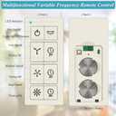 Smart WiFi Ceiling Fan Remote Control Kit, Universal 3 Speed Ceiling Fan Control with Dimmer, Compatible with Alexa, Google Assistant and Smart Life App, Remote Control Timing