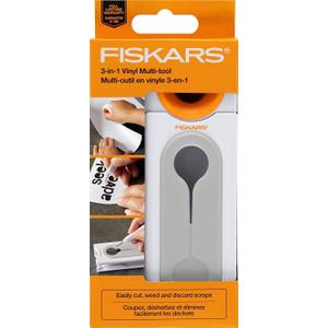 Fiskars 177400-1001 Vinyl Cutting, one Weeding Tool, Orange & White