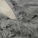 Faux Fur Fluffy Crafts Fabric 23.6x59 inch Grey, Long Pile Shaggy Fur Fabric for Costume, Halloween Decoration, Home Sewing, Craft Arts Supply, Upholstery, Christmas Plush Furry Material