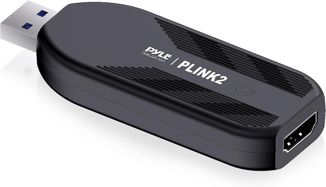 HDMI Video Capture Card Camera Link 4K USB3.1 GEN1 HDMI-to-USB Audio-Video Recording via DSLR Camcorder Action Cam, Record Directly to Computer for Gaming Streaming, Conference Live Broadcast PLINK2.5