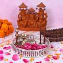 Silver Decorative Multipurpose Round Tray 6 1 Inches Ornate Metal Platter for Snacks, Dry Fruits, Makeup, Jewelry, Puja & Gifts Elegant Home Dcor Serving Tray