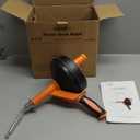 Drain Auger, Drain Snake With Drill Adapter, 25ft Plumbing Auger Heavy Duty Flexible Sink Steel Plumbing Auger Bathroom Hair Clog Removal Tool, Manual Or Powered for Shower & Bathtub Clog