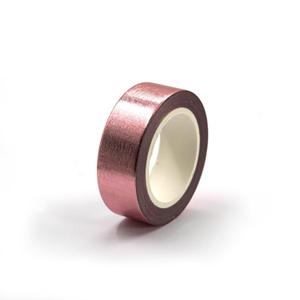 Rose Gold foil washi tape for wall Decorative tape for crafts Washy-tape Mirror tape Rose Gold strips for wall decor duct tape Metallic washi tape Self Adhesive Masking Tape 0.59in x33FT (Rose Gold)