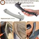 Compatible with BMW 3 Series E90 E91 2006-2012 Door Handle | 6PCS Interior Passenger Side Left+Right Door Pull Handles Replacement Assembly Set For BMW 323i 325i 328i 328xi 330i 335i