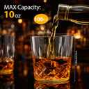 Yungyan 100 Pcs 10 oz Plastic Clear Whiskey Glasses, Clear
