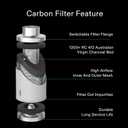 VIVOSUN 6 Inch Air Carbon Filter Smelliness Control with Australia Virgin Charcoal for Inline Duct Fan, Grow Tent, Pre-Filter Included, Reversible Flange 6"x 16"